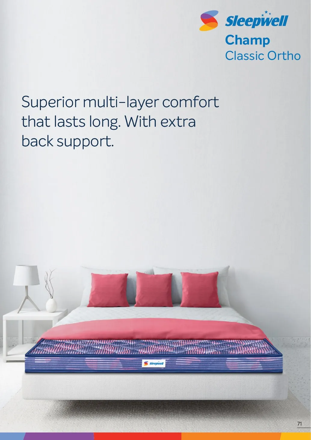 Sleepwell Champ Classic Ortho catalogue view