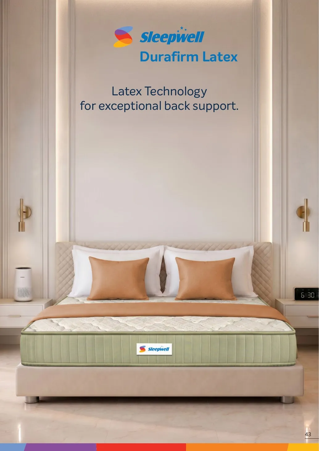 Sleepwell Durafirm Latex catalogue view