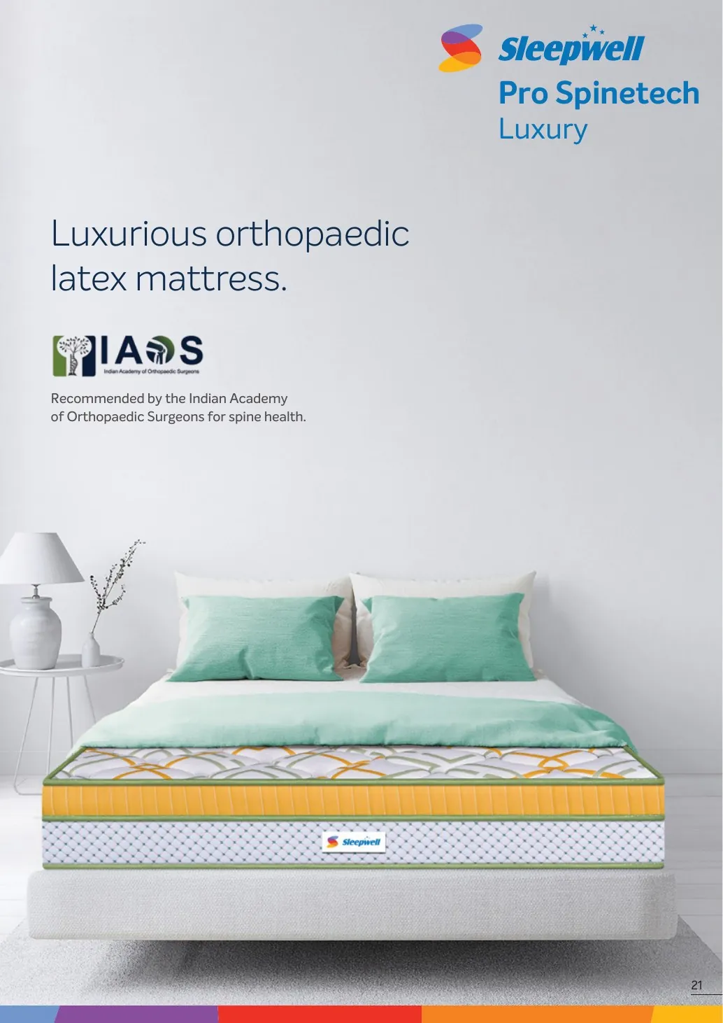 Sleepwell Pro Spinetech Luxury catalogue view